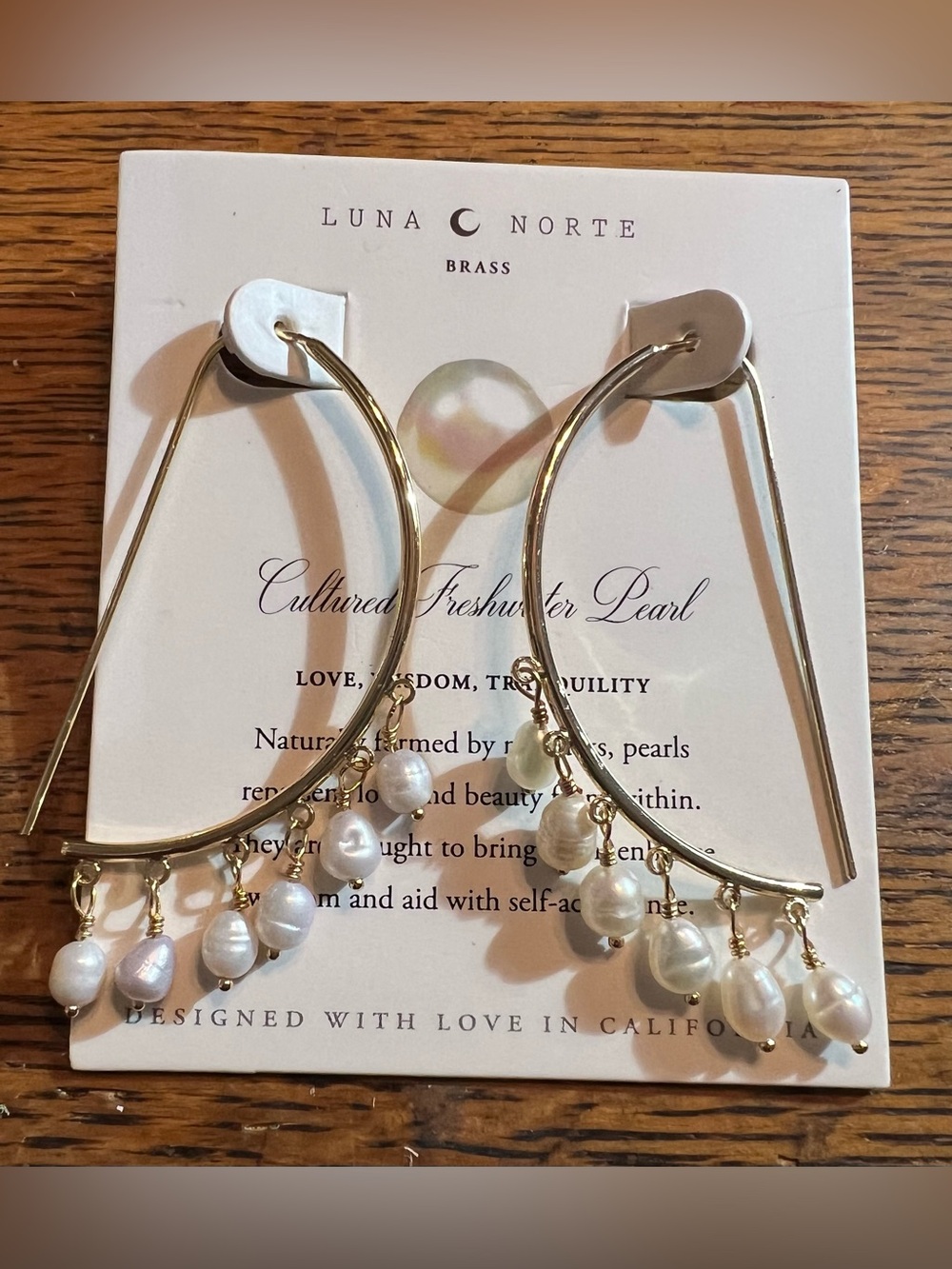Luna Norte Cultured Pearl earrings